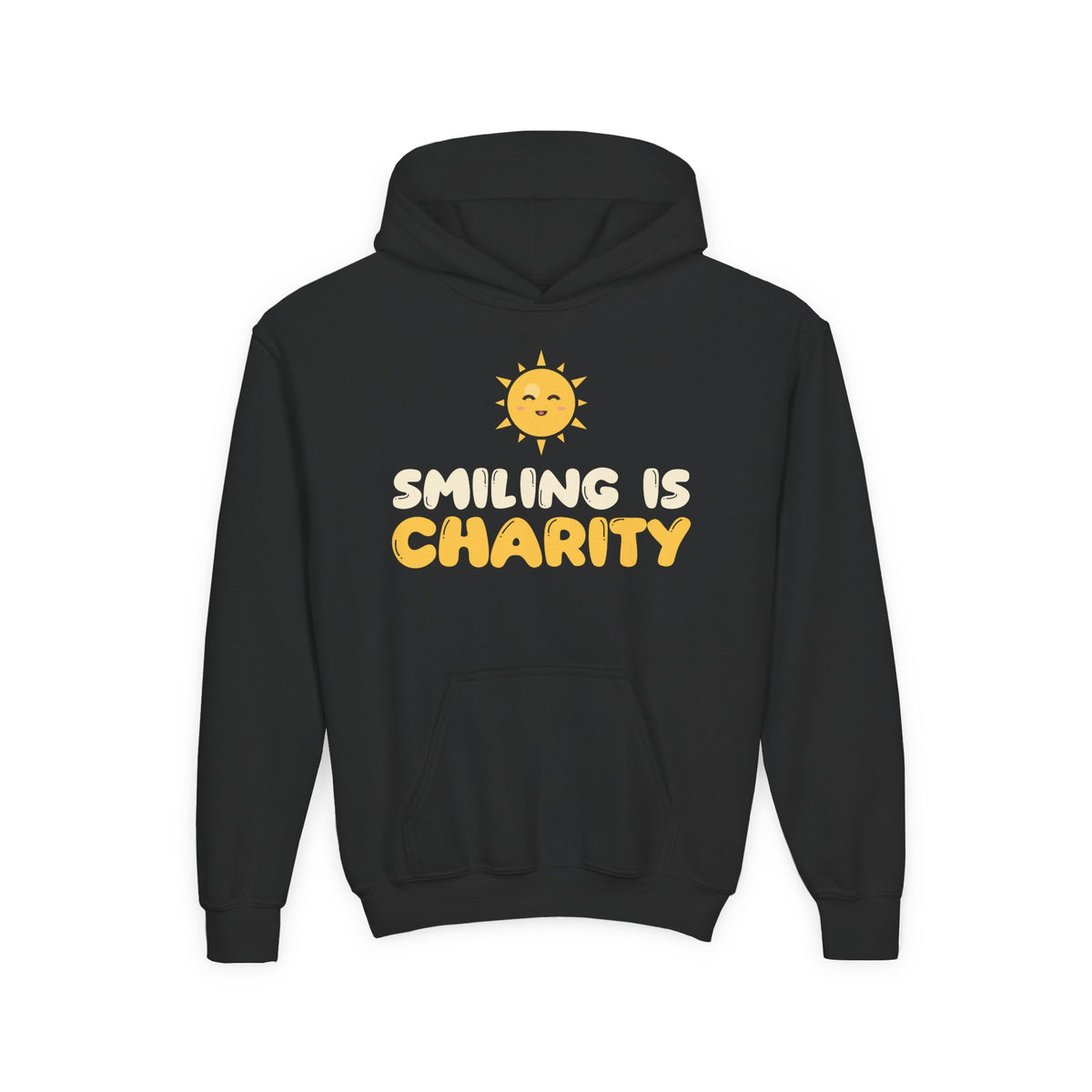 Smiling Is Charity Islamic Kids Hoodie | Muslim Kids Islamic Kindness Happy Sun | AdabStars Islamic Kids Apparel