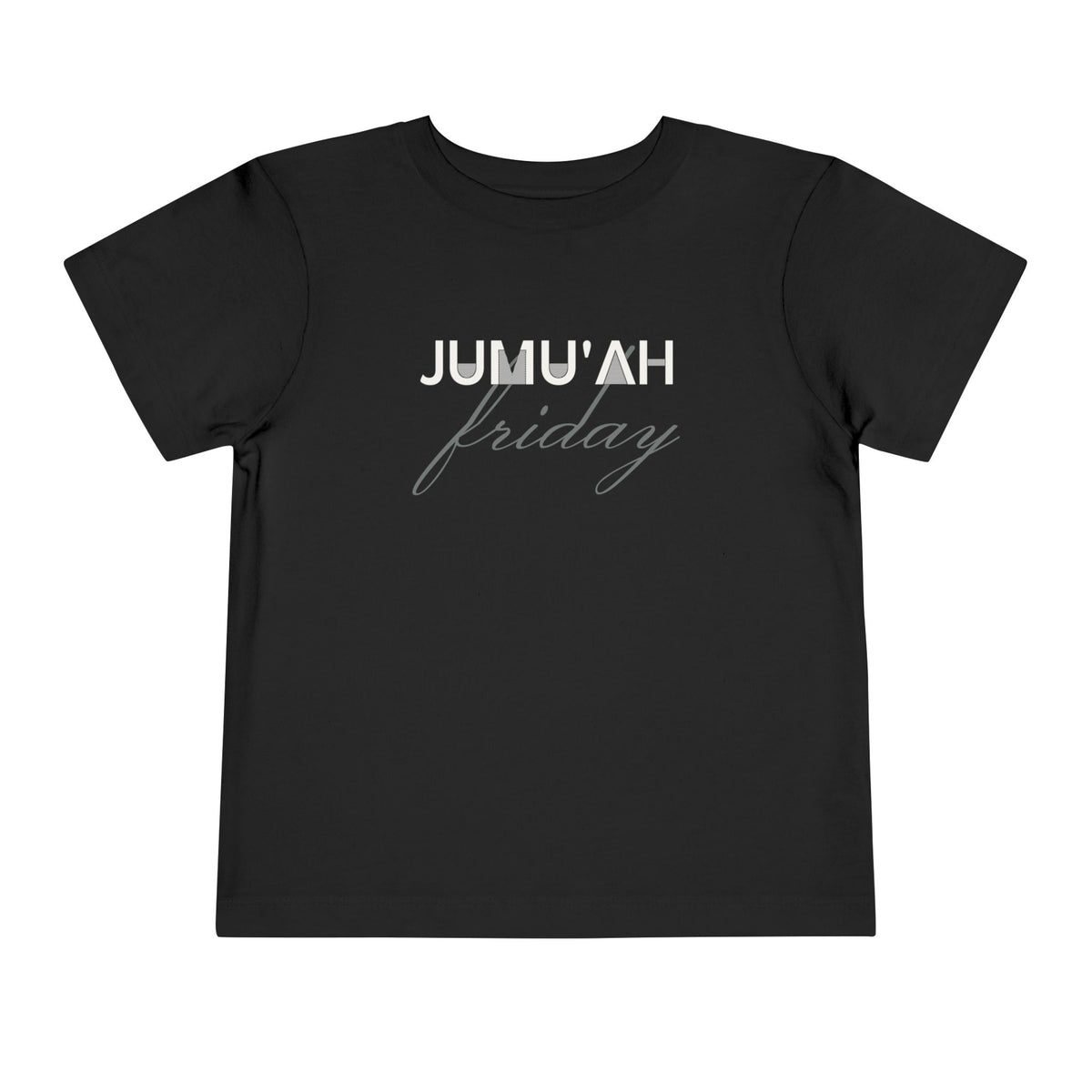 Jumu'ah Friday Islamic Toddler T-Shirt in Black – AdabStars