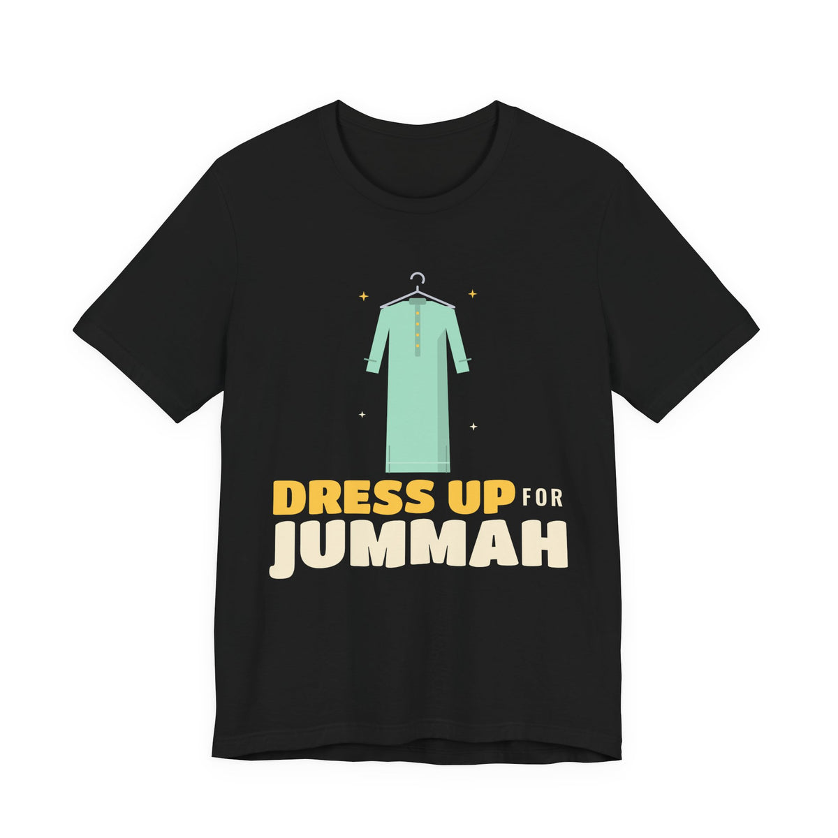 Dress Up for Jummah Islamic Unisex T-Shirt in Black – AdabStars