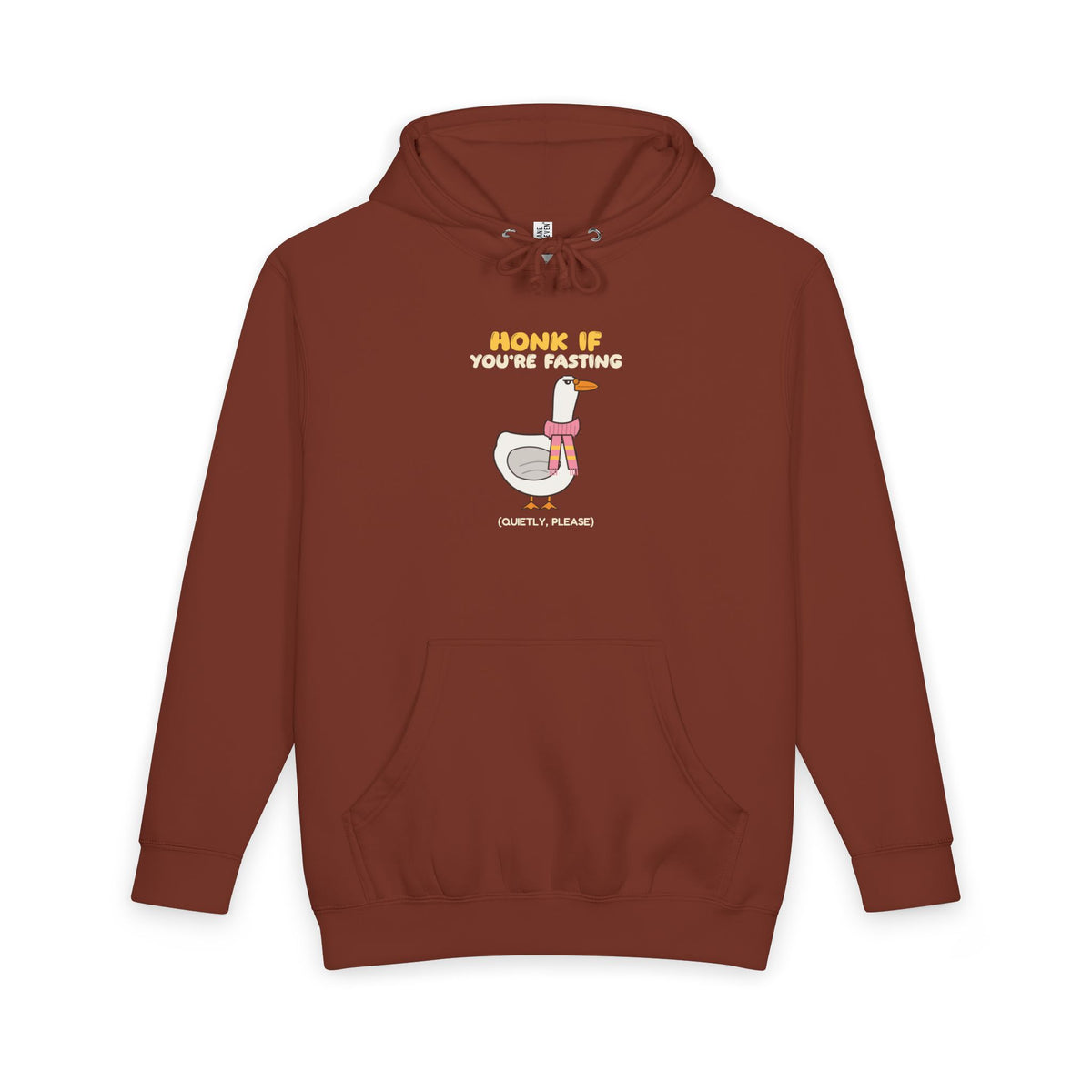 Honk If You're Fasting Premium Heavyweight Hoodie in Paprika – AdabStars