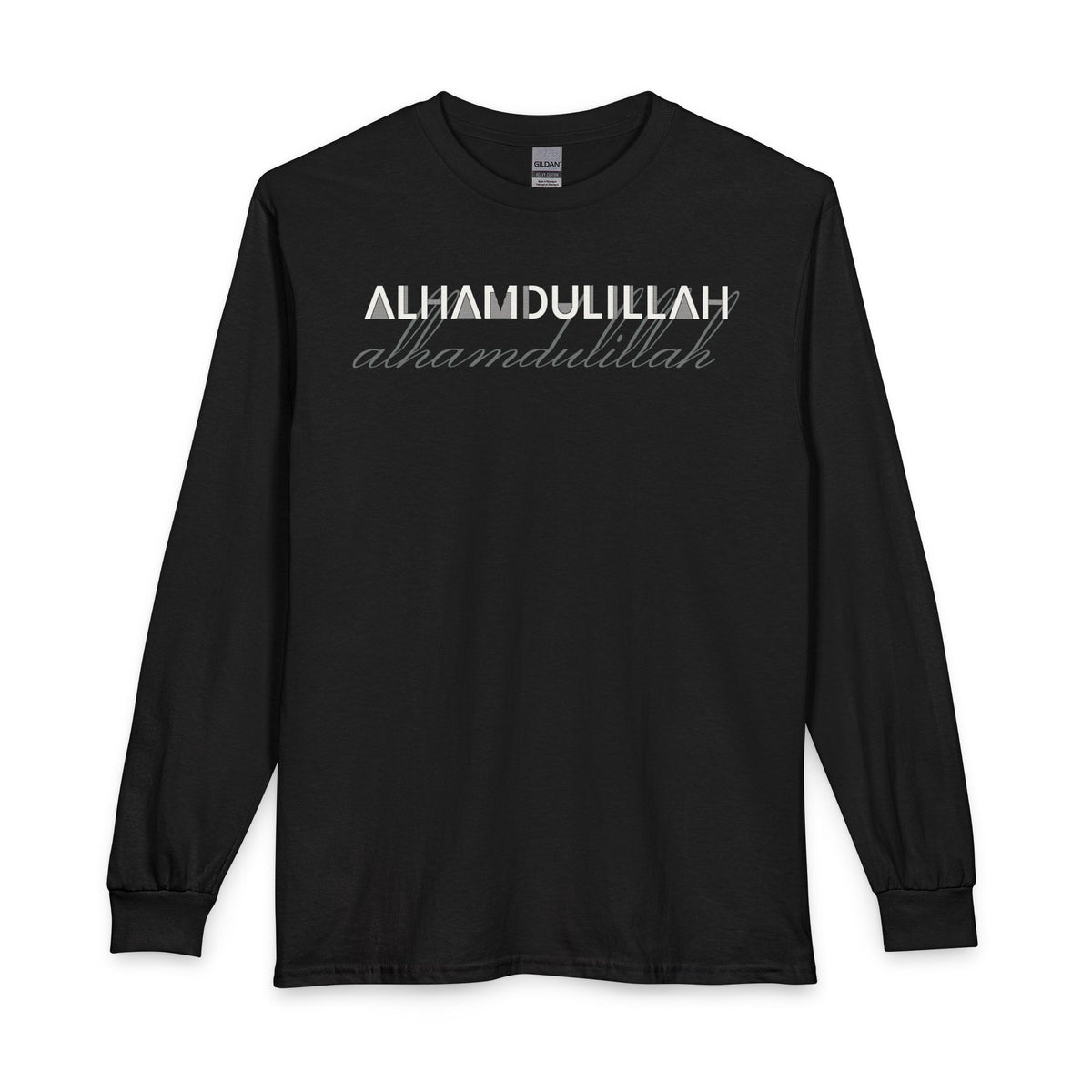 Alhamdulillah Ramadan Long Sleeve Shirt in Black – AdabStars