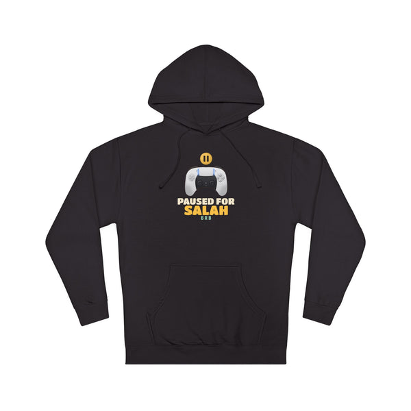 Paused for Salah White Controller Islamic Hoodie in Black – AdabStars