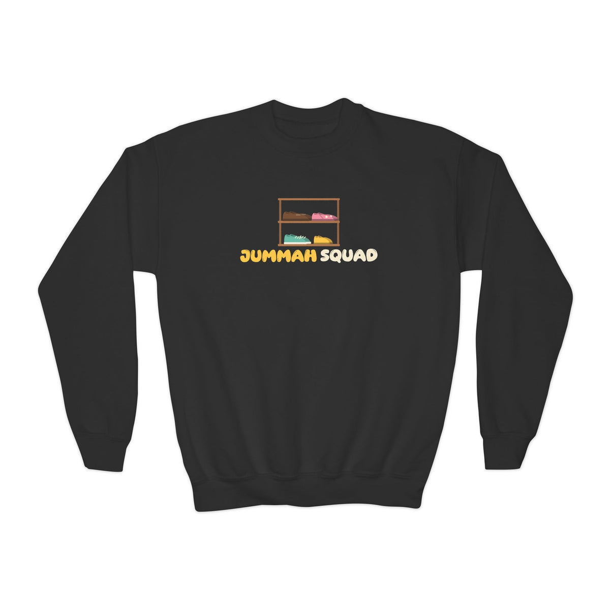 Jummah Squad Islamic Kids Sweatshirt in Black – AdabStars