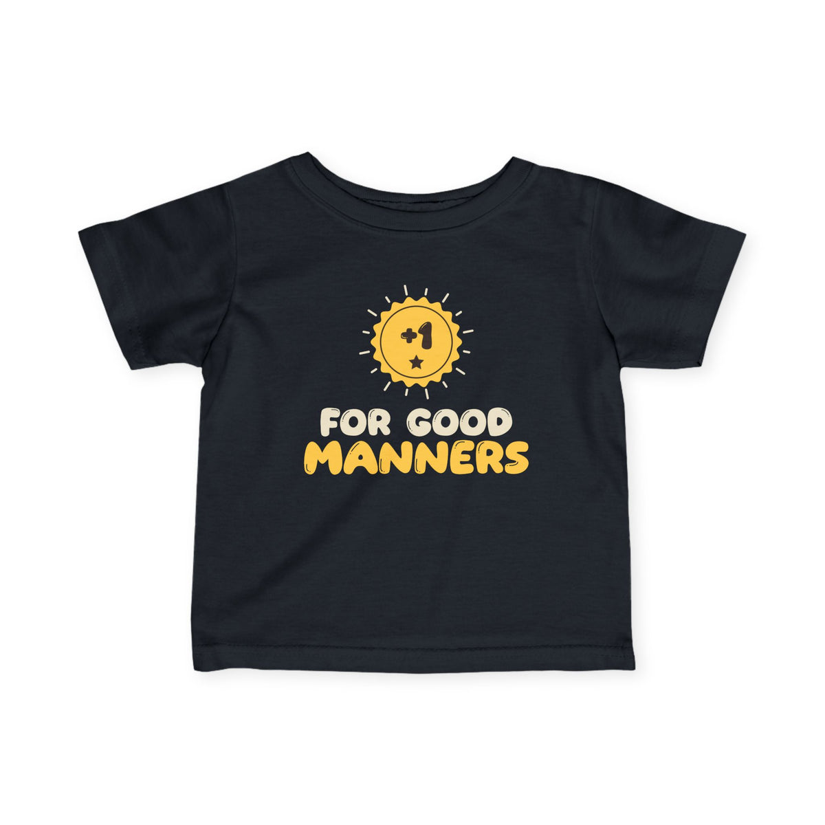 Plus One Star Islamic Baby T-Shirt in Black – AdabStars