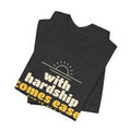 With Hardship Comes Ease Shirt | Surah Ash-Sharh Qur'an 94:5-6 on the Back Islamic Reminder | AdabStars