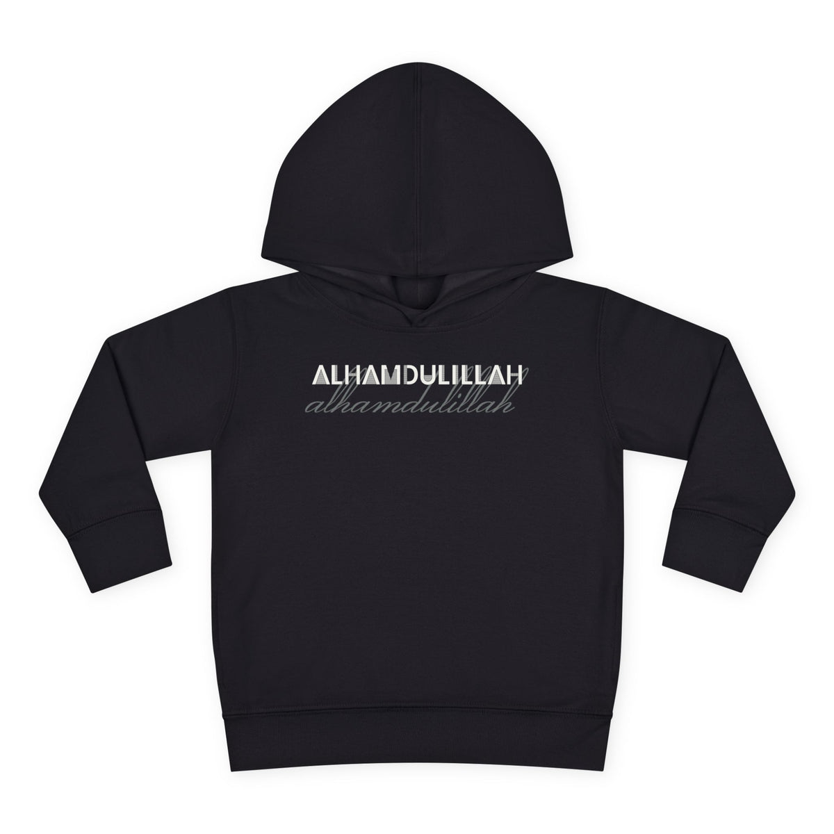 Alhamdulillah Ramadan Toddler Hoodie in Black – AdabStars