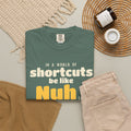 Be Like Nuh (AS) Heavyweight Tee | Prophet Nuh (Noah) Perseverance Story, Qur'an 71:5-7 on the Back | AdabStars