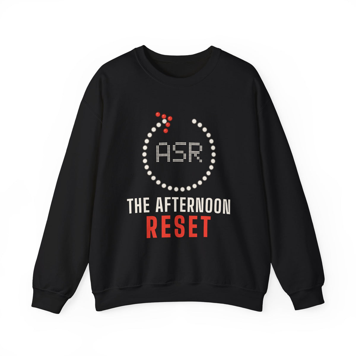 Asr: The Afternoon Reset Islamic Crewneck Sweatshirt in Black – AdabStars