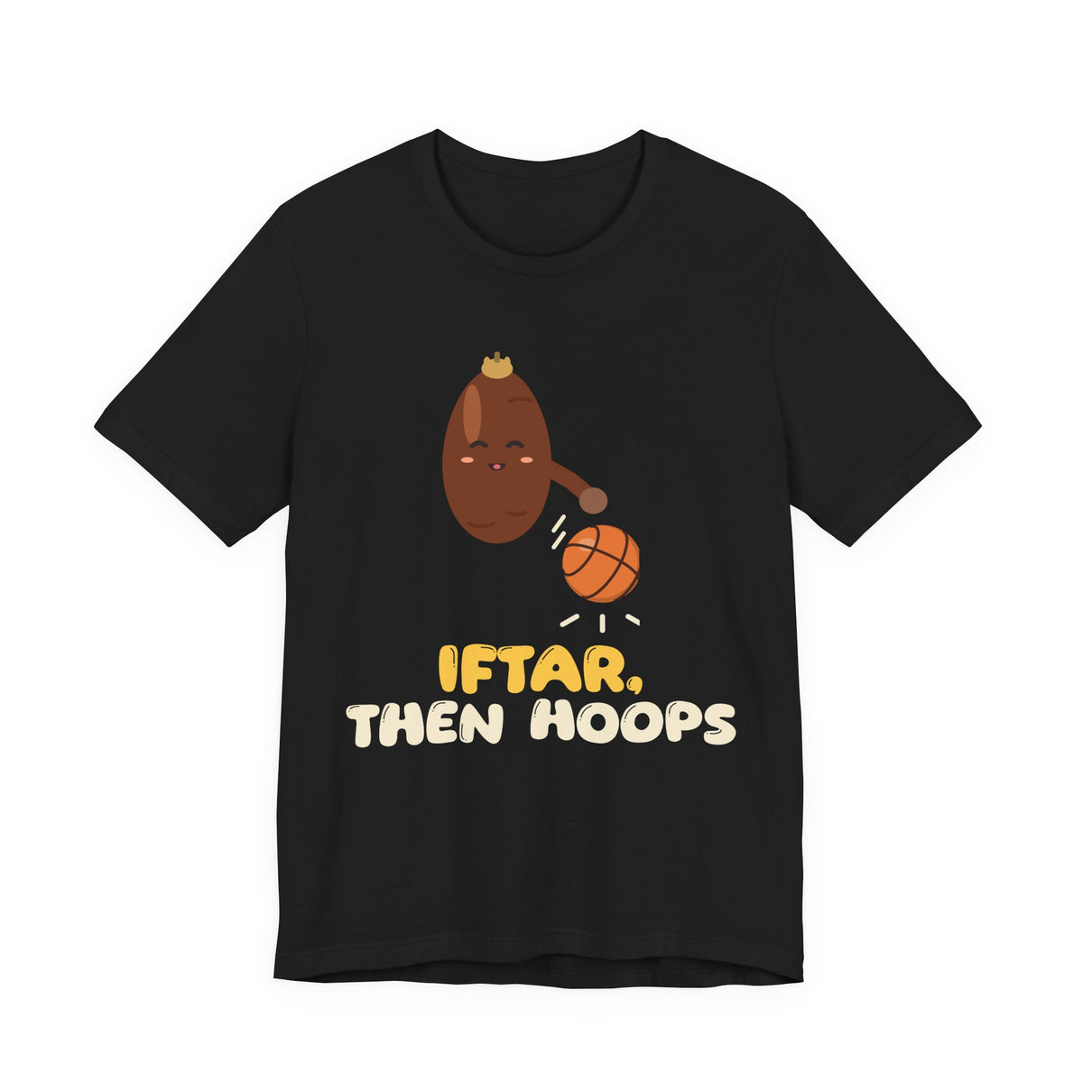 Iftar Then Hoops Shirt | Ramadan Basketball Kids Iftar Then Hoops Date Dribbling | AdabStars Islamic Kids Apparel