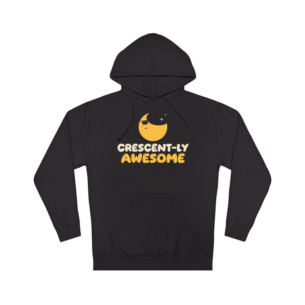 Crescent-ly Awesome Ramadan Hoodie | Crescently Awesome Ramadan Eid Kids Cool Moon Sunglasses Pun | AdabStars Islamic Kids Apparel