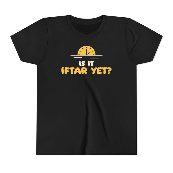 Is It Iftar Yet? Ramadan Kids Tee | Ramadan Kids Sunset Countdown Fasting | AdabStars Islamic Apparel