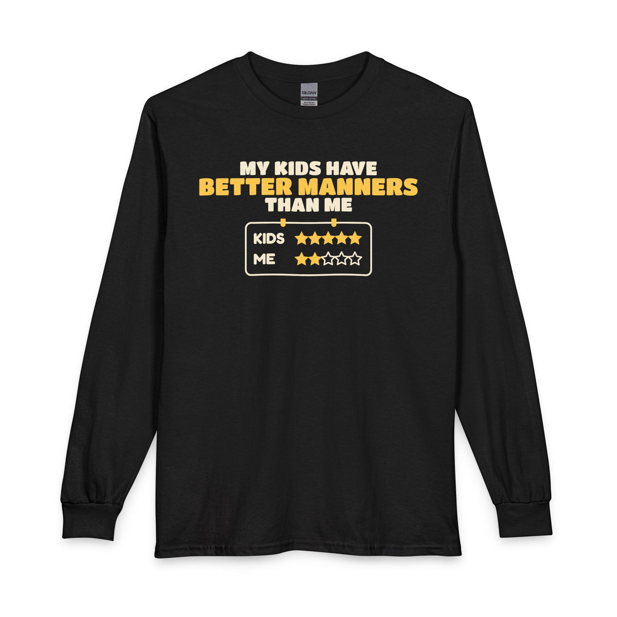 Better Manners Than Me Islamic Long Sleeve Shirt in Black – AdabStars