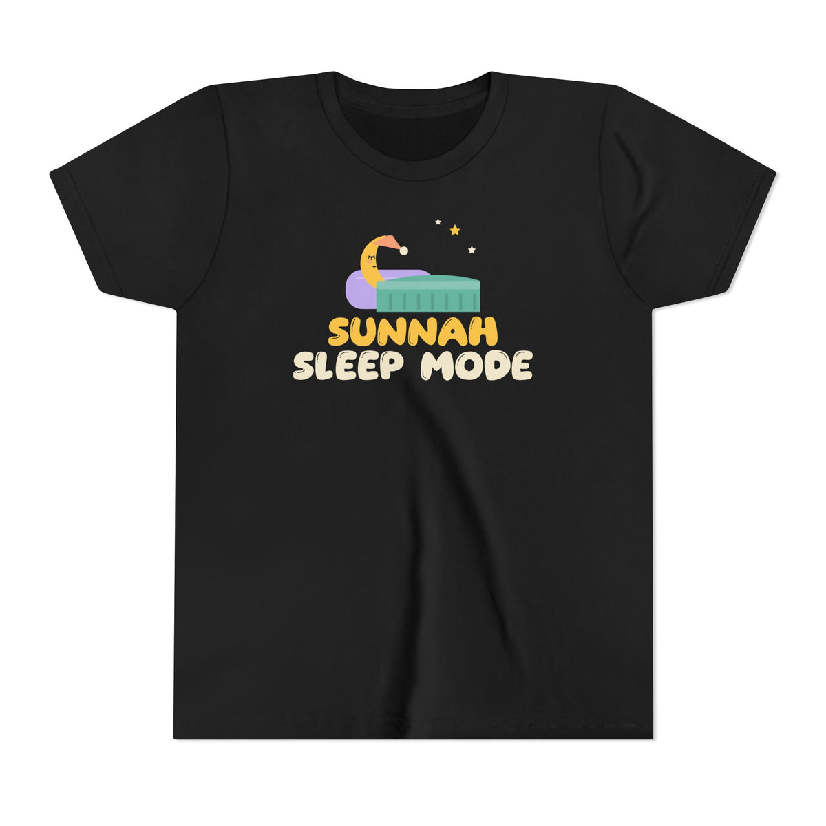 Sunnah Sleep Mode Islamic Kids T-Shirt in Black – AdabStars