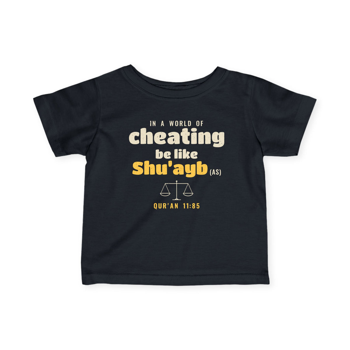 Be Like Shu'ayb (AS) Baby T-Shirt in Black – AdabStars