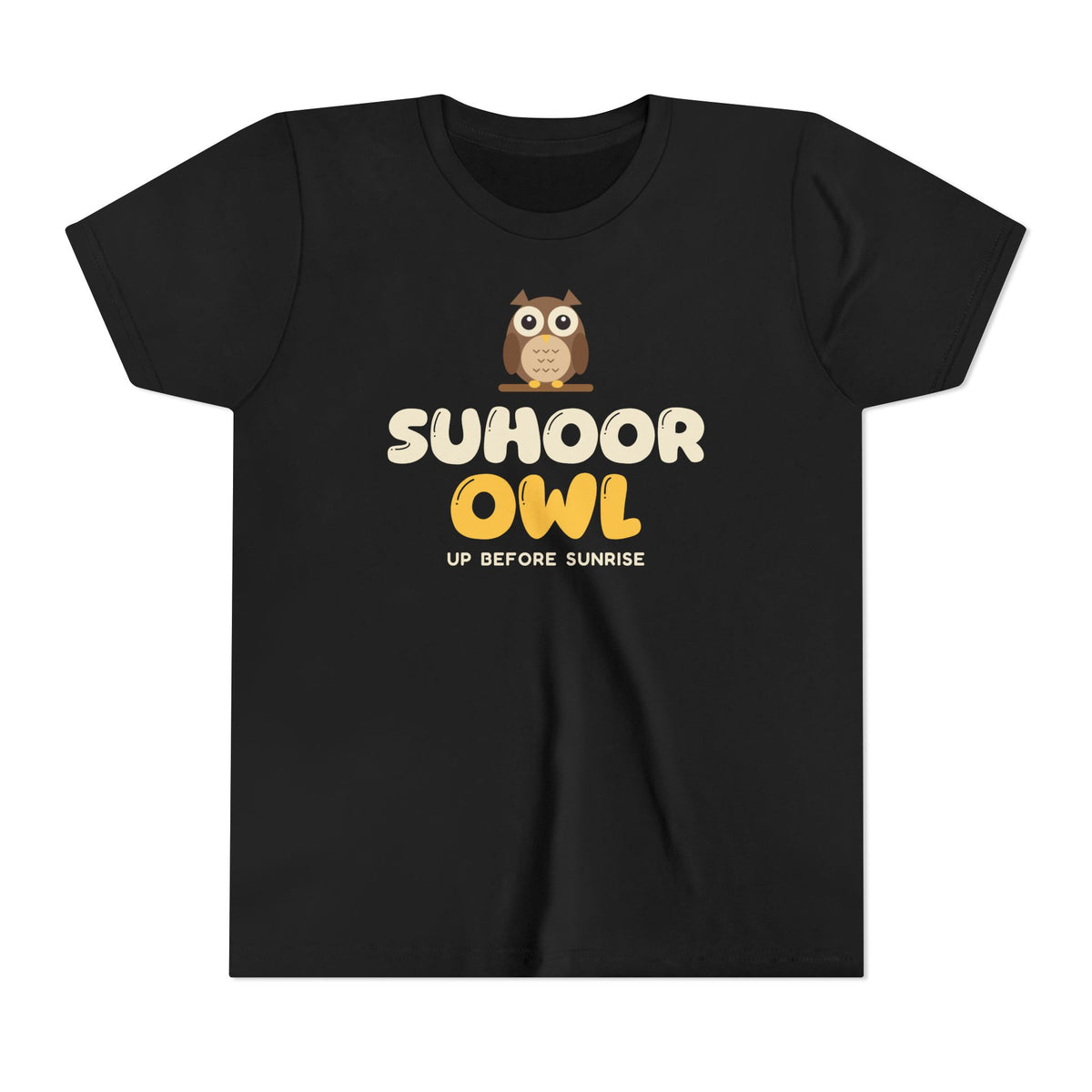 Suhoor Owl Ramadan Kids Tee | Ramadan Kids Night Bird Early Riser Pre Dawn | AdabStars Islamic Kids Apparel