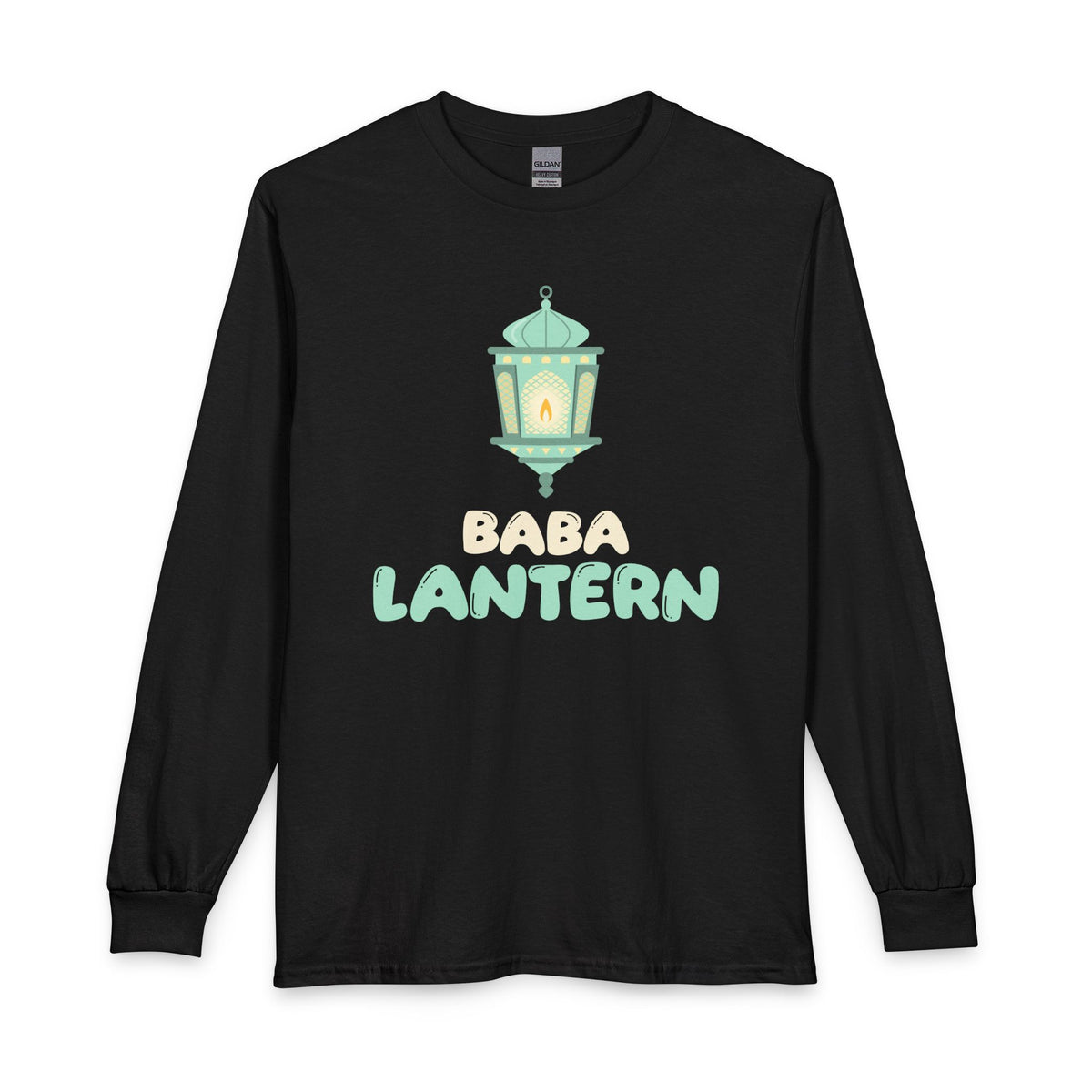 Baba Lantern Ramadan Long Sleeve Shirt in Black – AdabStars