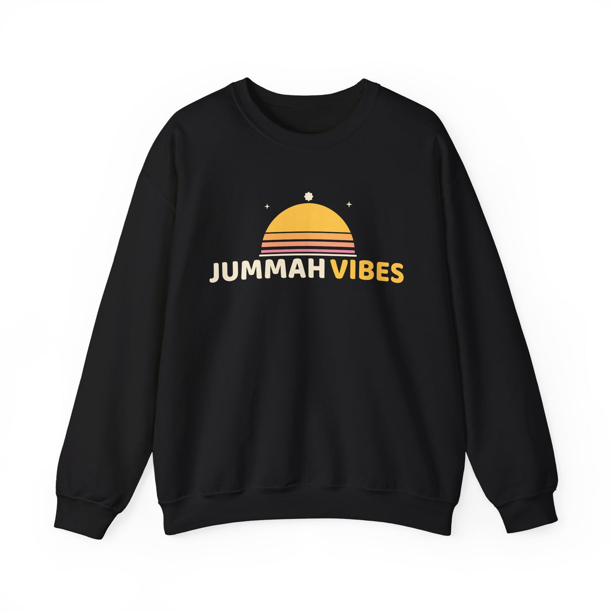 Jummah Vibes Islamic Crewneck Sweatshirt in Black – AdabStars