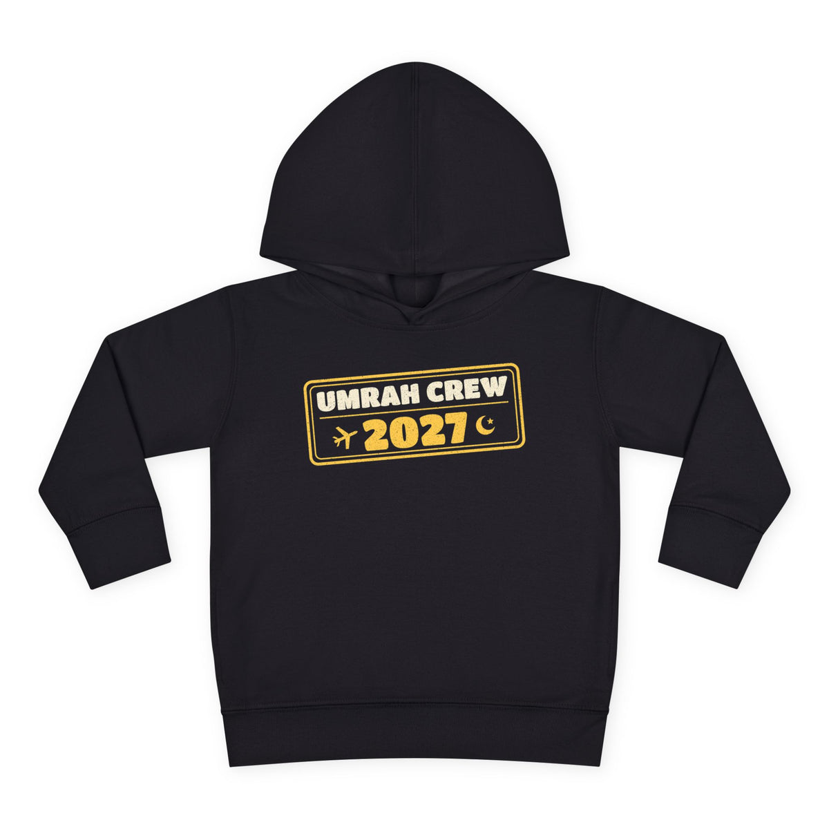 Umrah Crew 2027 Islamic Toddler Hoodie | Passport Stamp Matching Group Trip Muslim | AdabStars Islamic Apparel