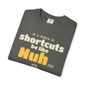 Be Like Nuh (AS) Heavyweight Tee | Prophet Nuh (Noah) Perseverance Story, Qur'an 71:5-7 on the Back | AdabStars