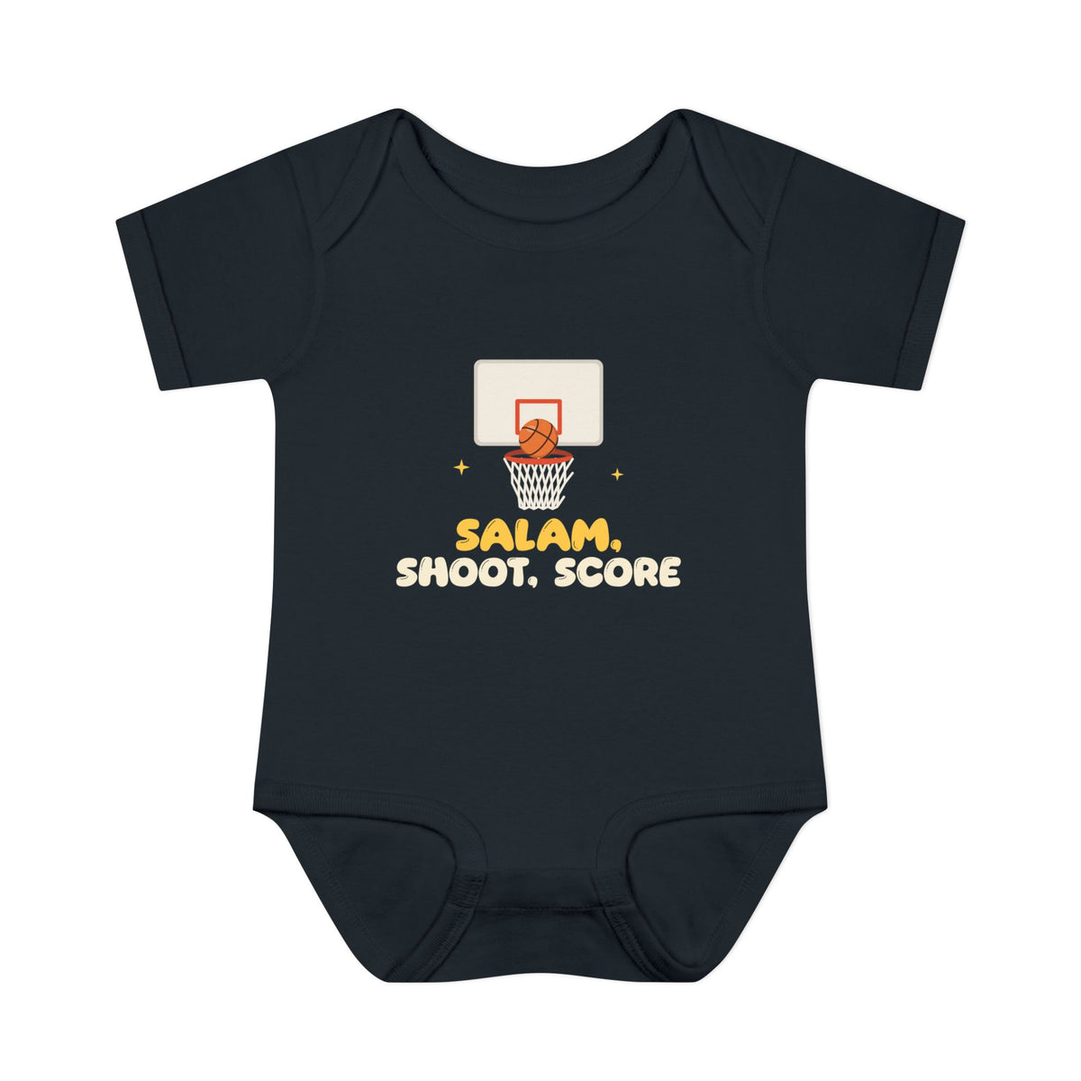 Salam, Shoot, Score Muslim Baby Bodysuit – AdabStars