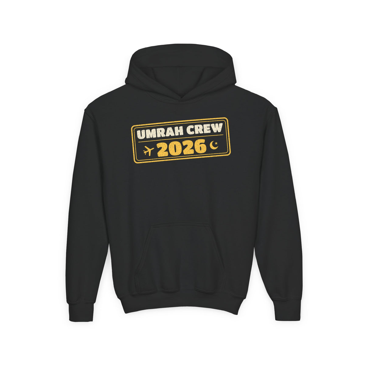 Umrah Crew 2026 Islamic Kids Hoodie | Winter Break Family Trip Entry Stamp Muslim | AdabStars Islamic Apparel