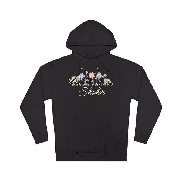 Shukr Meadow Flowers Islamic Hoodie in Black – AdabStars
