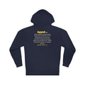 Be Like Ayyub (AS) Hoodie | Prophet Ayyub (Job) Patience Story, Qur'an 38:41-44 on the Back | AdabStars