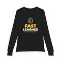 Fast Learner Ramadan Kids Long Sleeve Shirt | Ramadan Kids First Fasting Pun Stopwatch | AdabStars Islamic Kids Apparel