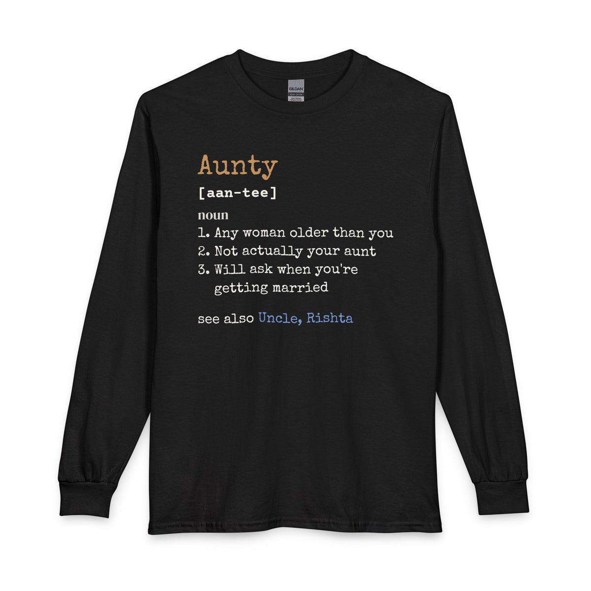 Aunty Definition Islamic Long Sleeve Shirt in Black – AdabStars