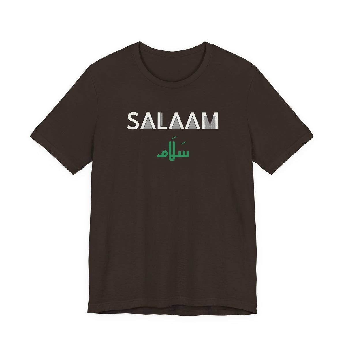 Salaam Dual Language Islamic Shirt | Arabic English Peace Bilingual Modest Streetwear | AdabStars Islamic Apparel
