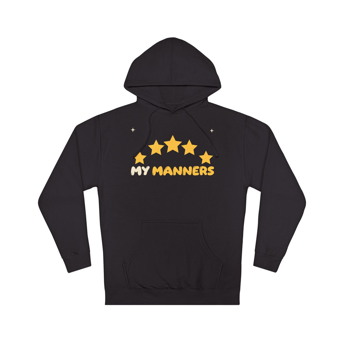 My Manners Rated Islamic Hoodie | Adab Kids My Manners Top Rating Row of Stars Polite Muslim | AdabStars Islamic Kids Apparel