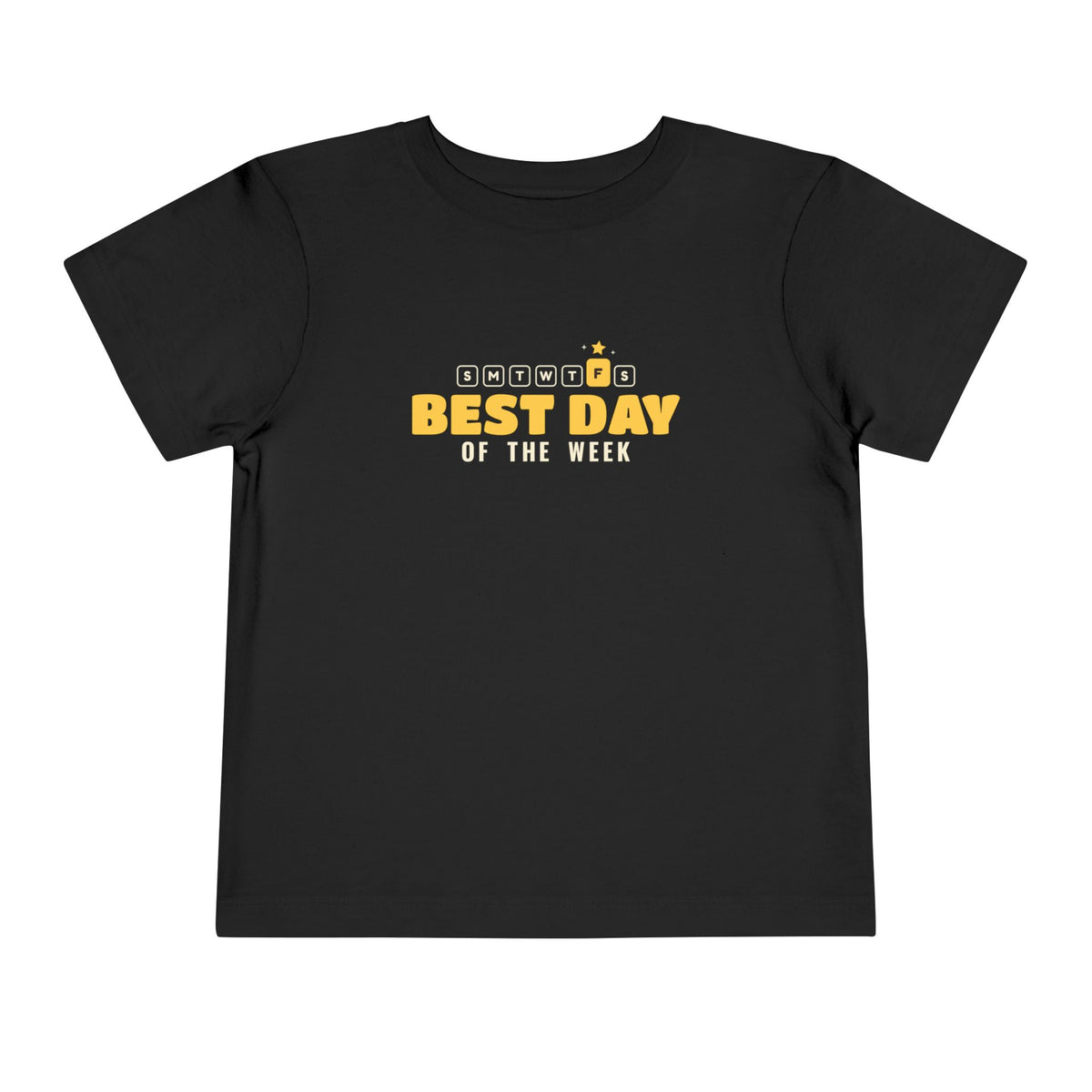 Best Day of the Week Islamic Toddler T-Shirt in Black – AdabStars