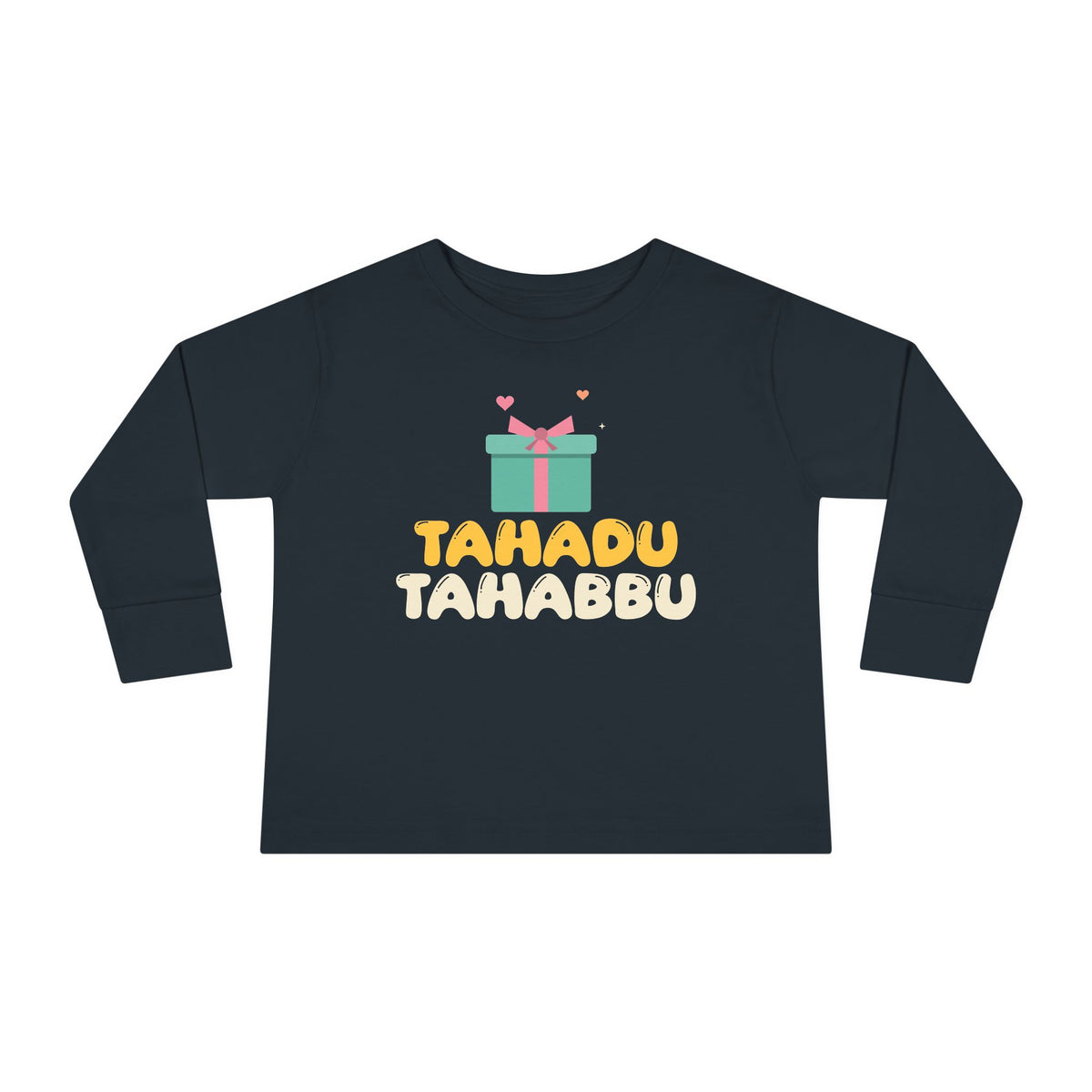Tahadu Tahabbu Islamic Toddler Toddler Long Sleeve Shirt in Black – AdabStars