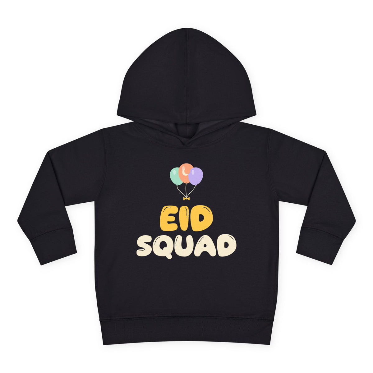Eid Squad Toddler Hoodie in Black – AdabStars