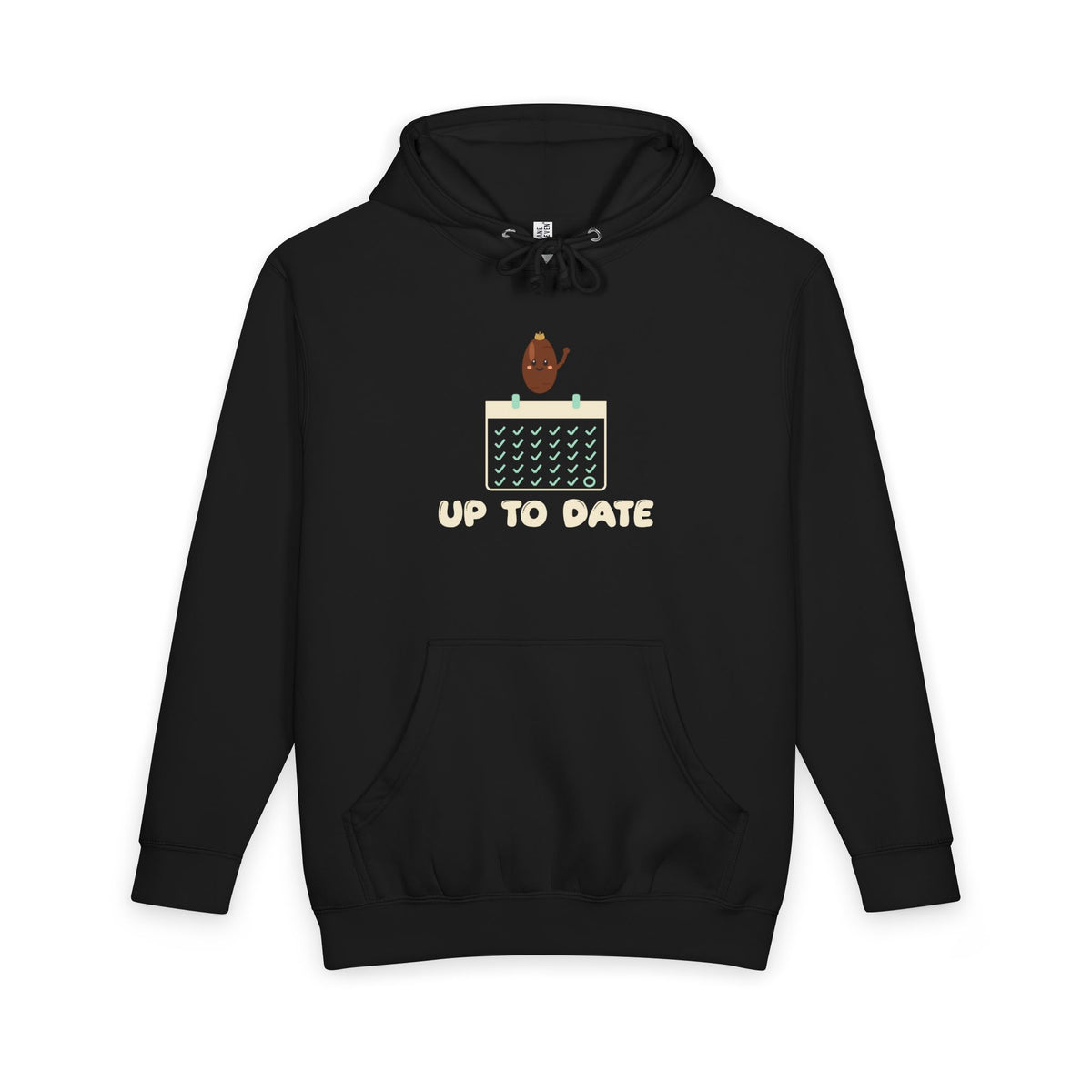 Up To Date Ramadan Heavyweight Premium Heavyweight Hoodie in Black – AdabStars