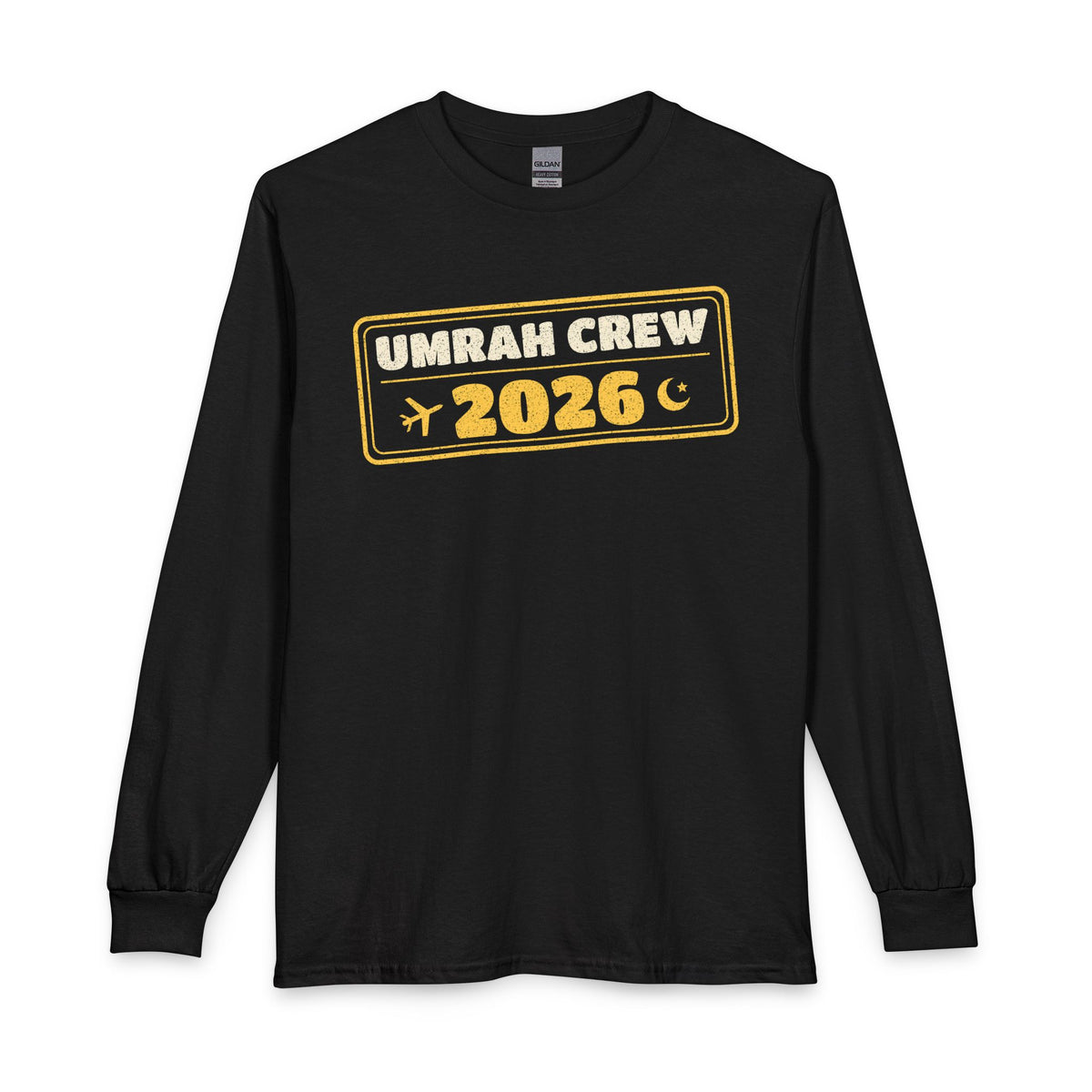 Umrah Crew 2026 Long Sleeve Shirt in Black – AdabStars