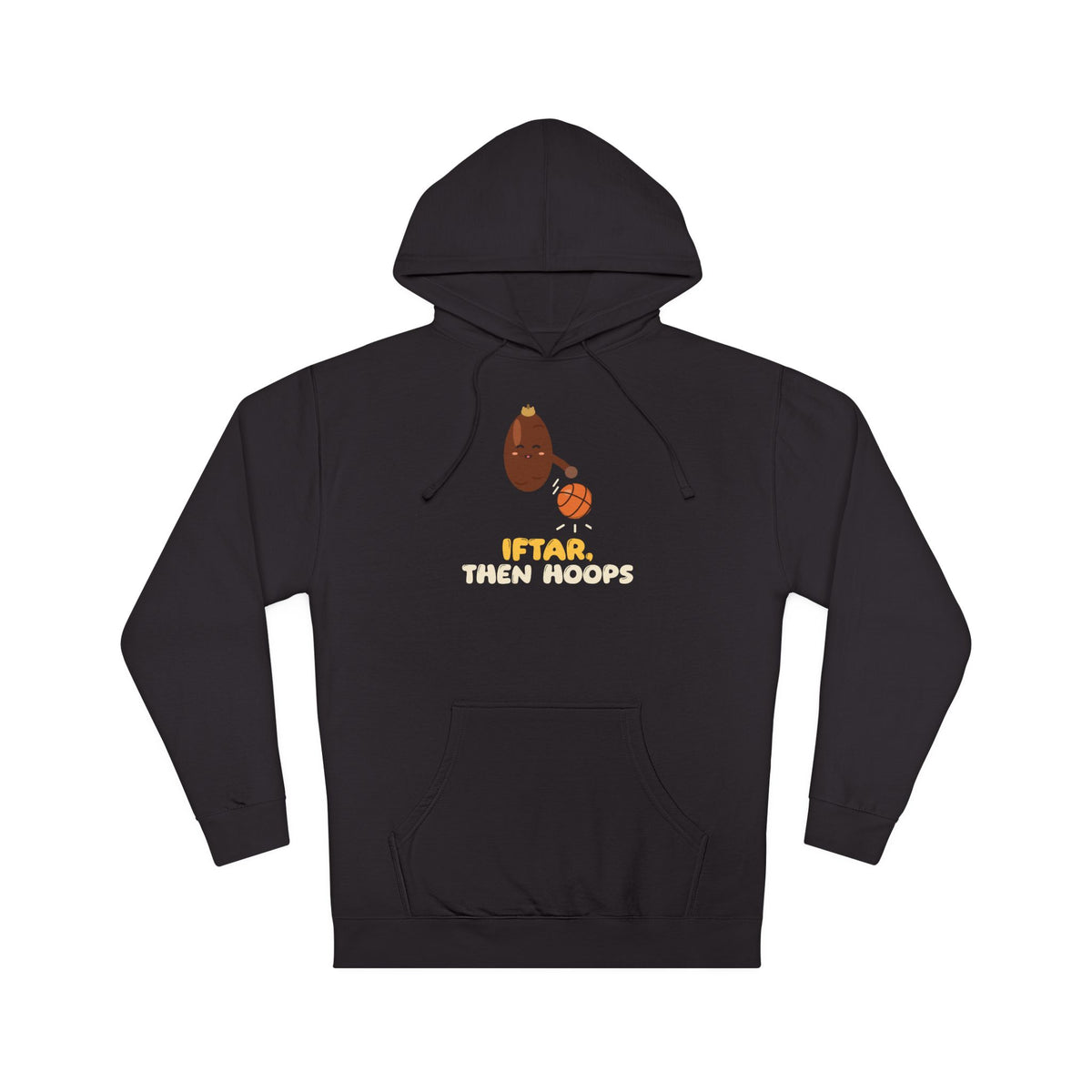Iftar Then Hoops Hoodie | Ramadan Basketball Kids Iftar Then Hoops Date Dribbling | AdabStars Islamic Kids Apparel
