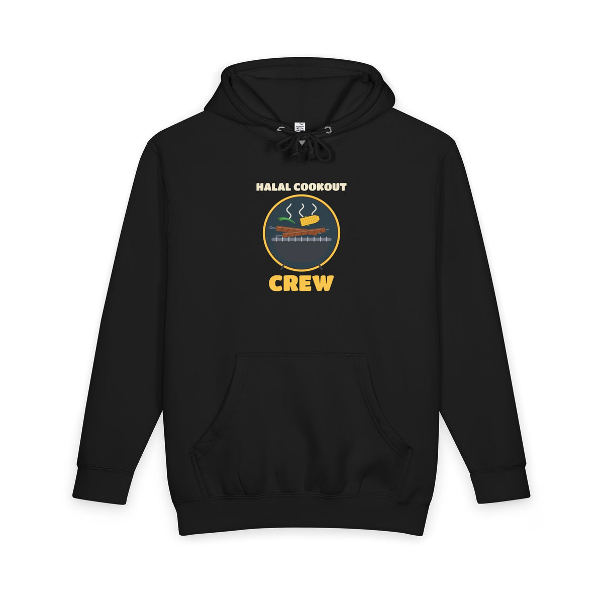 Halal Cookout Crew Premium Heavyweight Hoodie in Black – AdabStars
