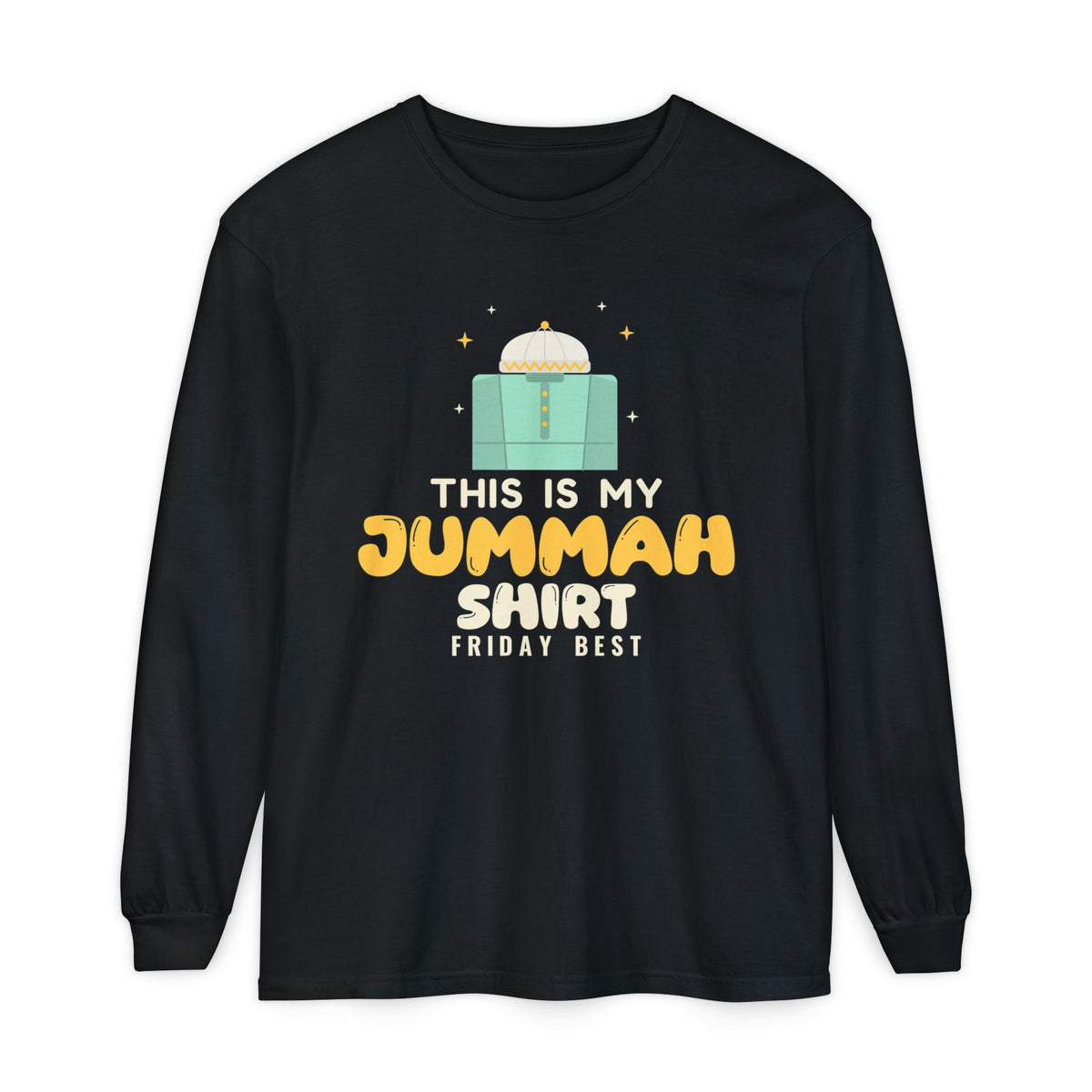 This Is My Jummah Heavyweight Long Sleeve Shirt in Black – AdabStars