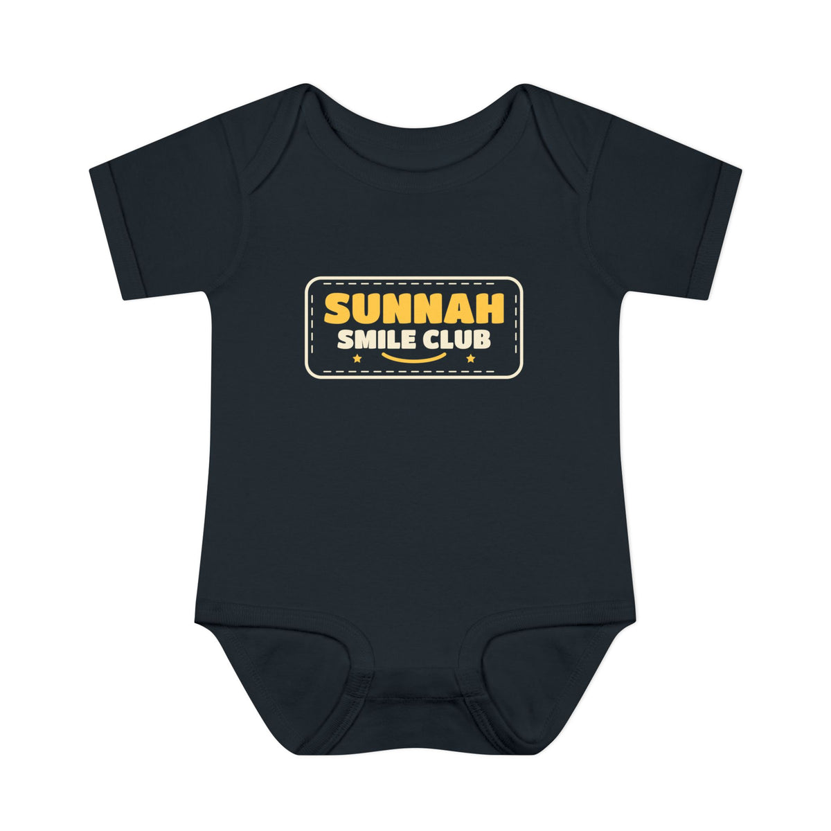 Sunnah Smile Club Islamic Baby Bodysuit in Black – AdabStars