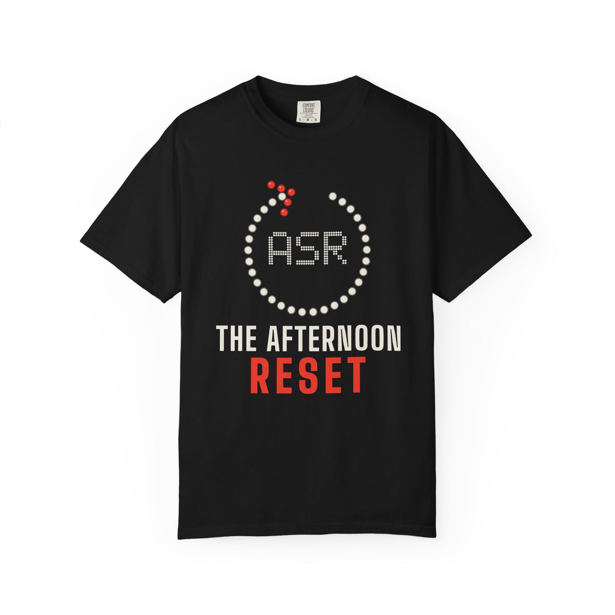 Asr: The Afternoon Reset Islamic Heavyweight T-Shirt in Black – AdabStars