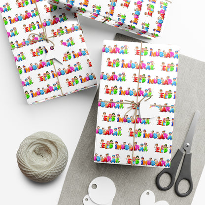 Wrapping Paper - Eid Mubarak Kids Design Gift Wrap Papers