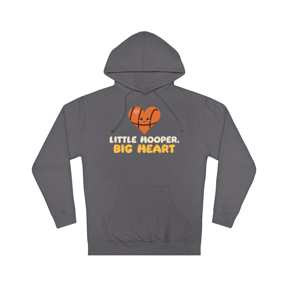 Little Hooper, Big Heart Muslim Hoodie | Kids Basketball Little Hooper Big Heart Ball Character | AdabStars Islamic Kids Apparel