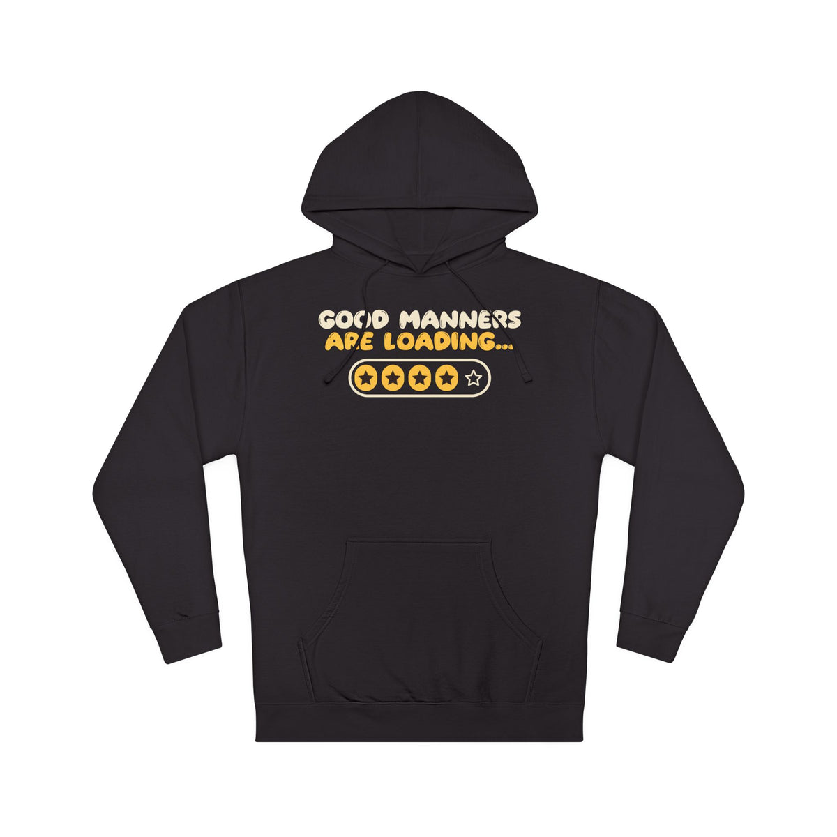 Manners Loading Islamic Hoodie | Adab Kids Good Manners Progress Bar Stars Muslim Practice | AdabStars Islamic Kids Apparel