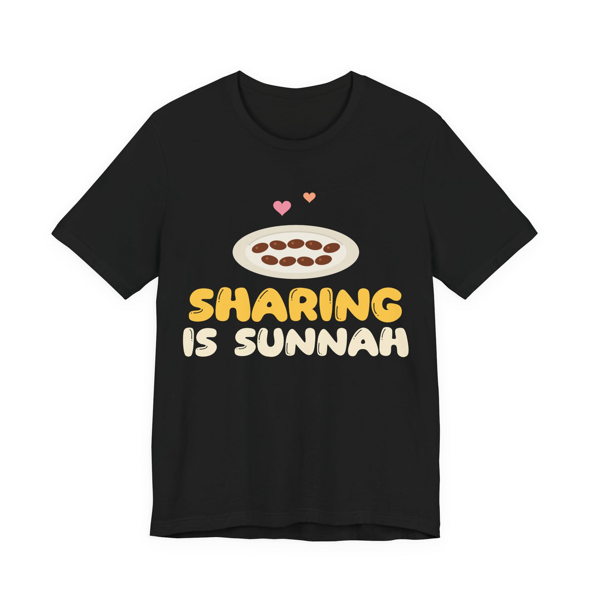 Sharing Is Sunnah Islamic Shirt | Muslim Kids Kindness Islamic Dates Plate | AdabStars Islamic Kids Apparel