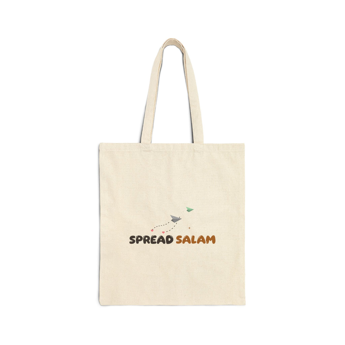 Spread Salam Islamic Canvas Tote Bag in Natural, double-sided print – AdabStars