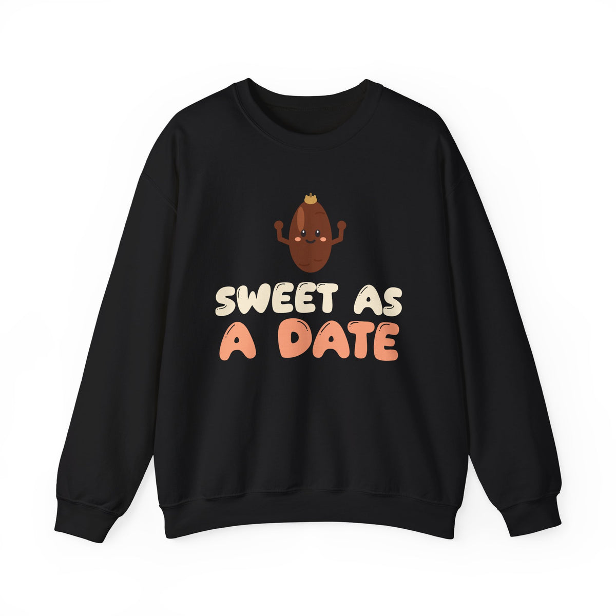 Sweet As A Date Ramadan Crewneck Sweatshirt in Black – AdabStars