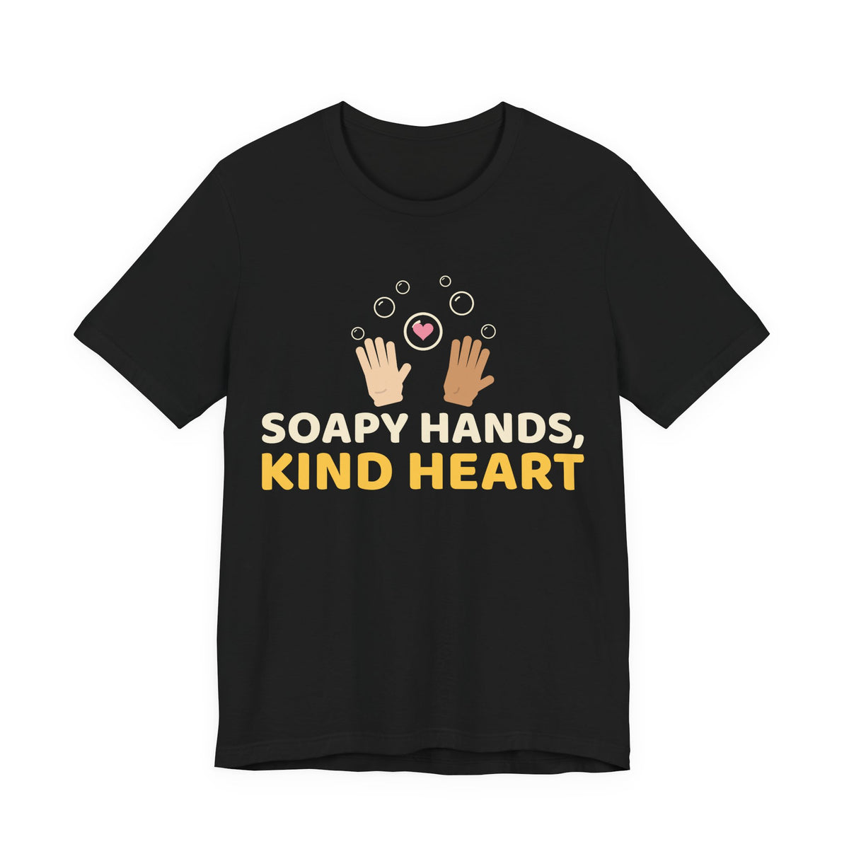 Soapy Hands Kind Heart Islamic Shirt | Adab Kids Soapy Hands Kind Heart Handwashing Bubbles Muslim | AdabStars Islamic Kids Apparel