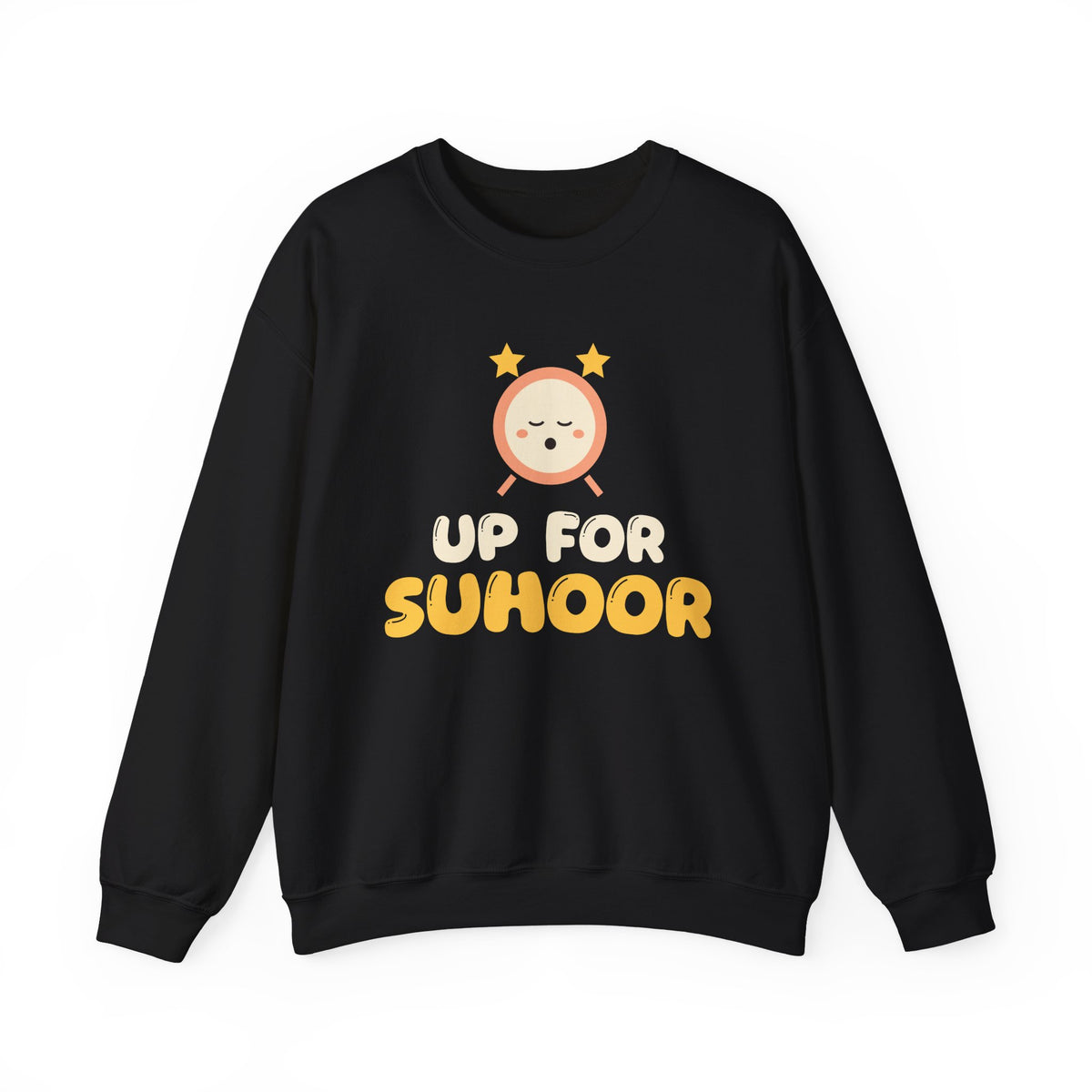 Up For Suhoor Crewneck Sweatshirt in Black – AdabStars