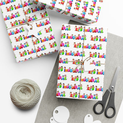 Wrapping Paper - Eid Mubarak Kids Design Gift Wrap Papers